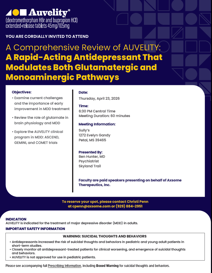 Petal: Axsome Sponsored Event